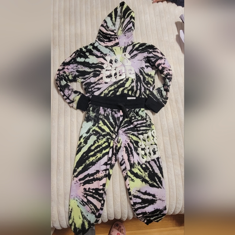 Justice Jus AOP Flc Jogger